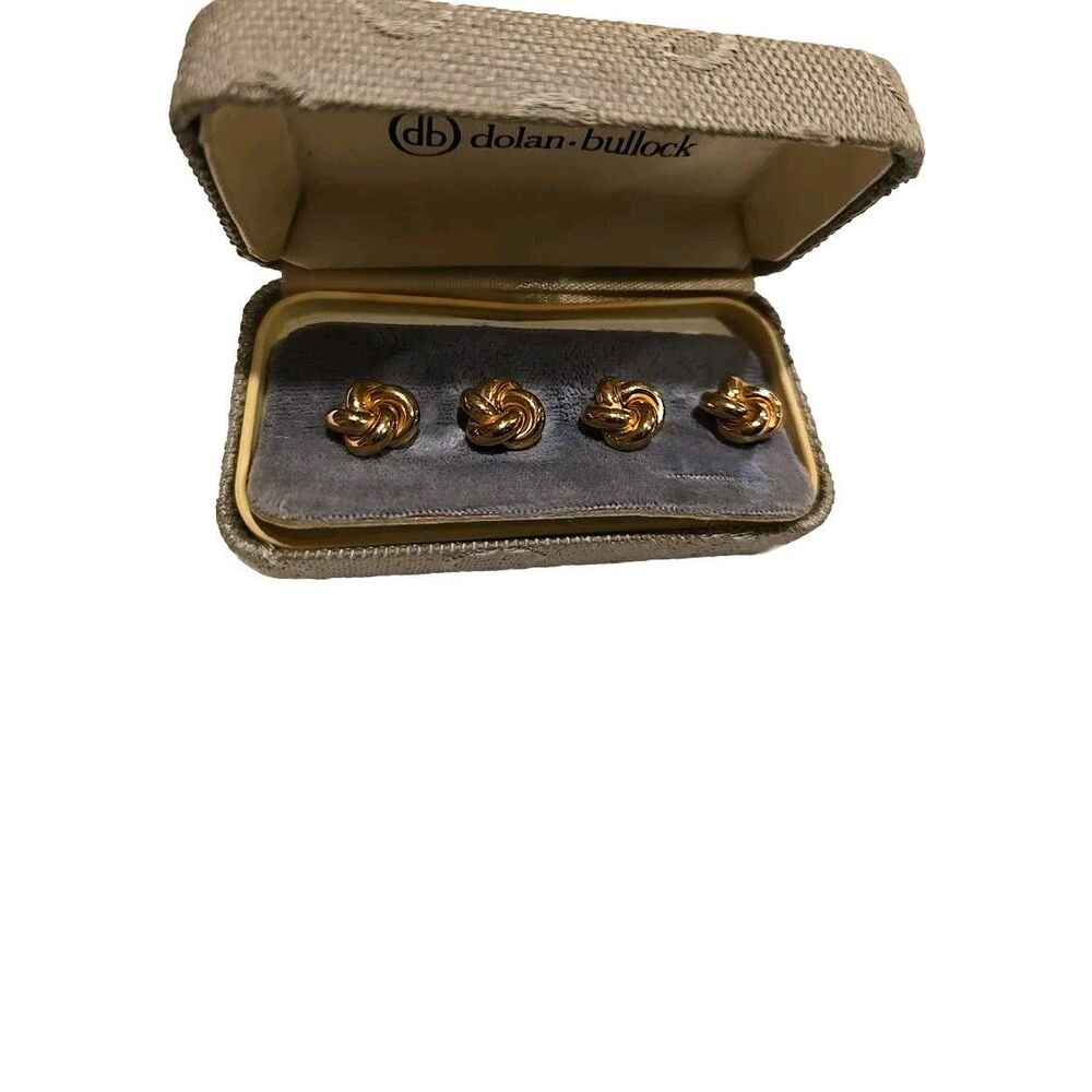Vintage Dolan Bullock DB 1/20 14K GF Gold Filled Knot Cufflinks Cuff Links